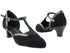 9627 Black Nubuck & Black Trim with 1.3" heel in the photo
