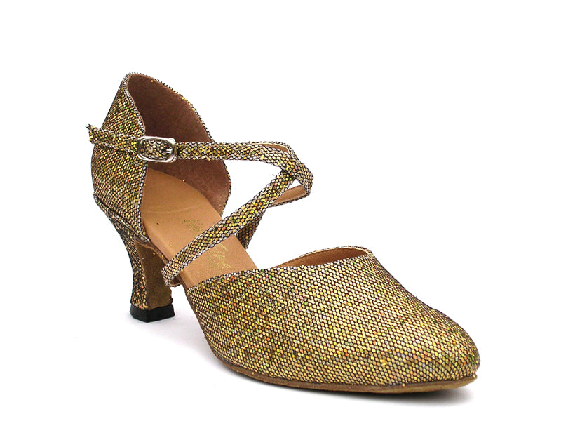 9691 Gold Scale with 2.5&quot; low heel in the photo