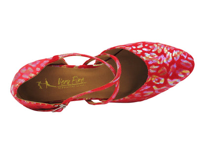 9691LEDSS Red Iridescent Seashells with 1.5" Heel (2001) in the photo