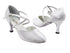 9691 White Satin with 2.75" heel in the photo