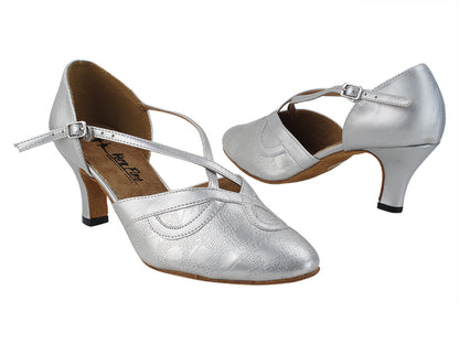 9693LEDSS Soft Silver with 2.5&quot; low heel in the photo