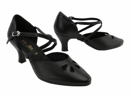9695LEDSS Black Leather with 2.5" Heel (2899) in the photo