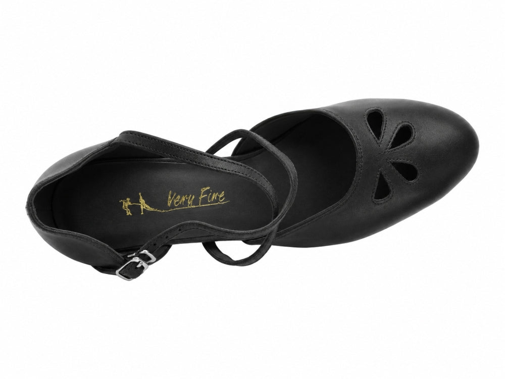 9695LEDSS Black Leather with 2.5" Heel (2899) in the photo