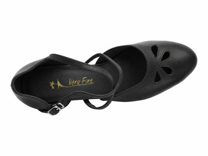 9695LEDSS Black Leather with 2.5" Heel (2899) in the photo