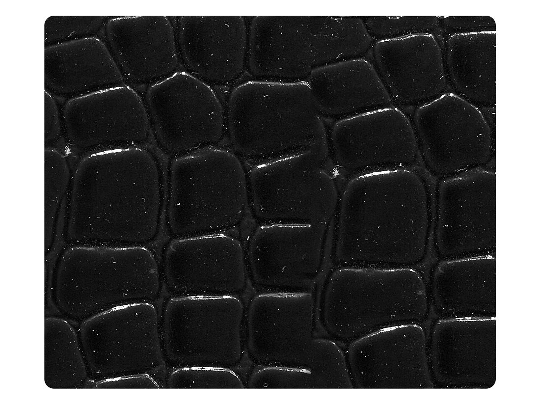96 Purple_Blue Crocodile Patent PU Fabric Swatch