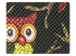 98 Black Owl PU Fabric Swatch