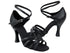 C1606 Black Leather with 3" Flare heel in the photo