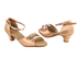 C1620 Tan Satin with 1.2" Cuban Heel in the photo