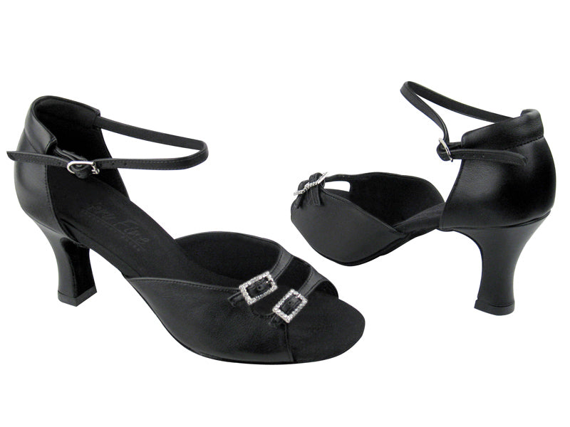 C1620 Black Leather with 2.5&quot; Heel in the photo