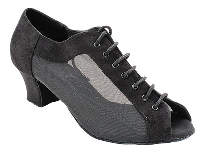 C1643 Black Nubuck &amp; Black Mesh with 1.6&quot; Medium Heel (NJ) in the photo