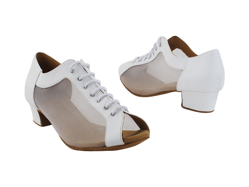 C1643 218 White Leather_White Mesh with 1.5&quot; Heel (NTD) in the photo