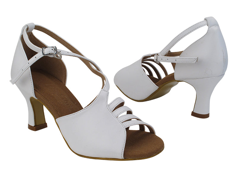 C1651 218 White Leather with 2.5&quot; Heel (PG) in the photo