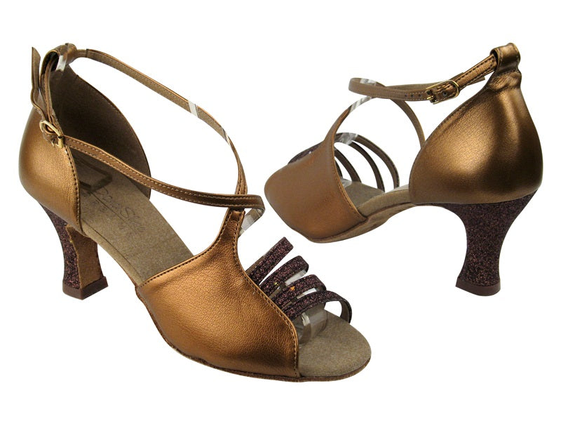 C1651 BH9 Coffee Glitter_BA45 Dark Tan Gold