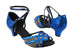 C1657 BH4 Blue Spakle_BA79 Gem Blue Patent Strap_Flesh Mesh 1.2" heel in the photo