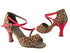 C1659 BD41 Leopard Satin_BC8 Red Light Leather_S_H with 3" heel in the photo