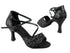 C1659 BF16 Black Sparkle_Whole Shoes with 3" heel in the photo