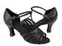 C16612 Black Leather & Black Mesh with 2.5" heel in photo