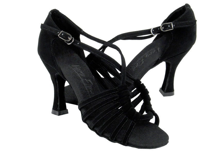 C1661 Black Nubuck with 3" Flare heel in the photo