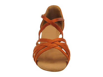 C1670C Copper Tan Satin with 1.5" Medium Heel (NTD) in the photo