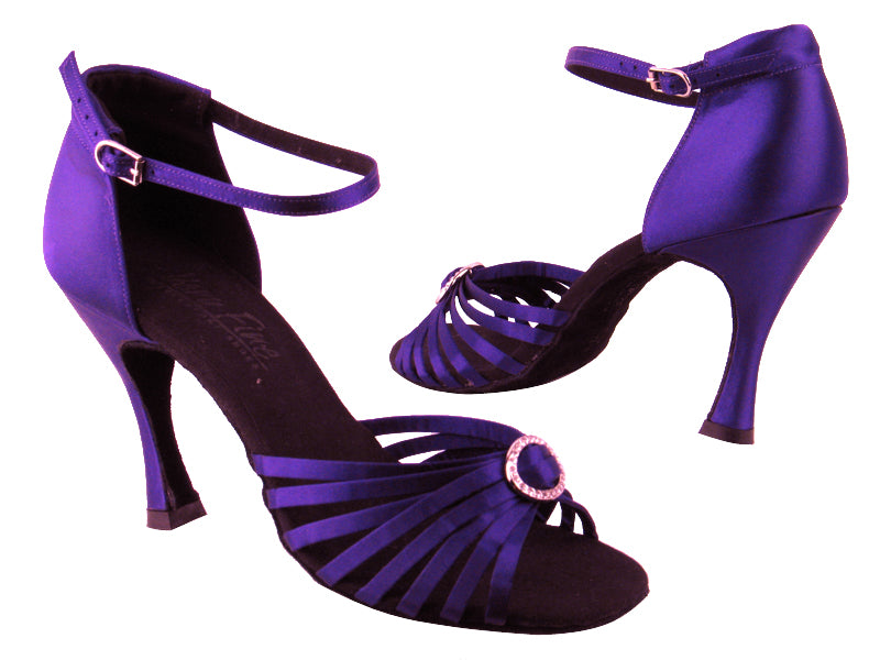 C1671B BD71 Purple Satin_Stone with 3.5&quot; heel in the photo