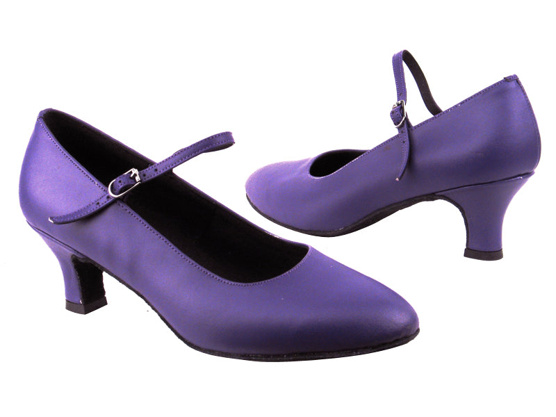 C1682 BB23 Purple Leather with 2&quot; slim heel in the photo