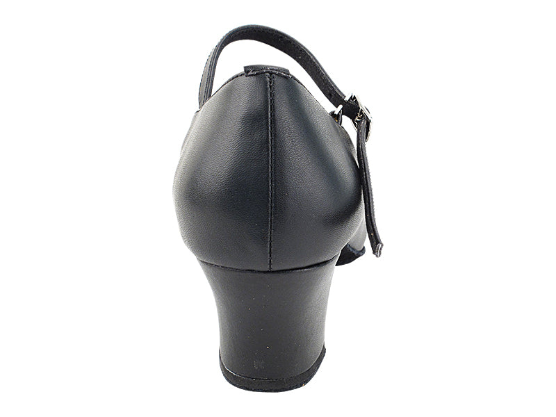C1682DB Black Leather with 1.6" medium heel (NJ) in the photo