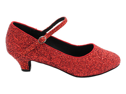 C1682 037 Red Sparkle_Traditional Buckle with 1.2&quot; Cuban Heel (CI) in the photo