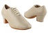 C2001 Beige Leather with 1.6" Medium Heel in the photo