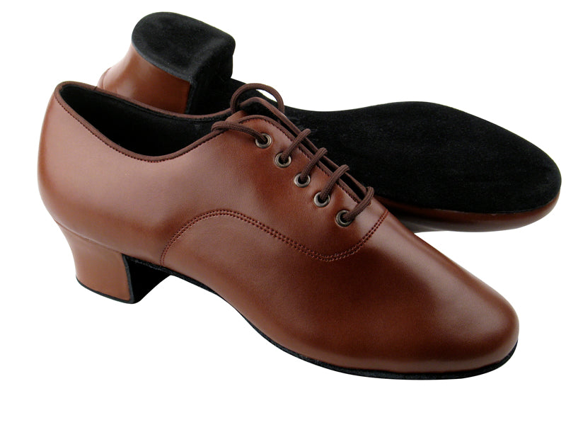 C2301 Dark Tan Leather with 1.6&quot; Heel in the photo