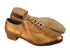 C2503 BA45 Dark Tan Gold Leather with 1" Heel in the photo