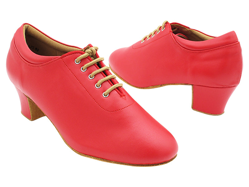 C2601 266 Red Leather with 1.6&quot; Medium Heel (NJ) in the photo