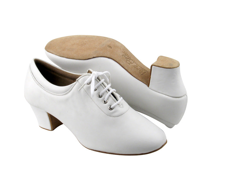C2601 White Leather with 1.6&quot; Heel in the photo