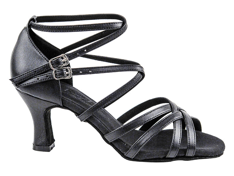 C5008 Black Leather with 2.5" Heel in the photo