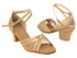 C5017 77 Beige Satin_Flesh Mesh with NJ_1.6" Heel in the photo