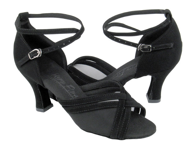 C5017 Black Nubuck &amp; Black Mesh with 2.5&quot; heel in the photo