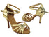 C6005 213 Soft Gold PU with 3" Slim Heel (6646) in the photo