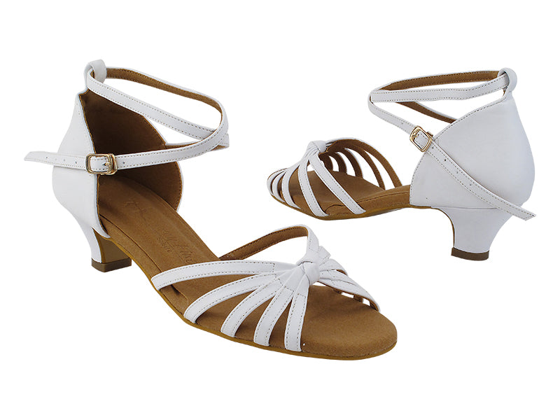 C6005 218 White Leather with 1.2&quot; Cuban Heel (CI) in the photo