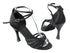 C6005 BF16 Black Sparkle (H) & BD12 Black Satin with 3.5" heel in the photo