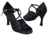 C6006X 154 Black Satin with YTG-1173_3.5" Heel in the photo