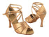 C6006DX 211 Tan Satin with YTG-1173_3.5" Heel in the photo