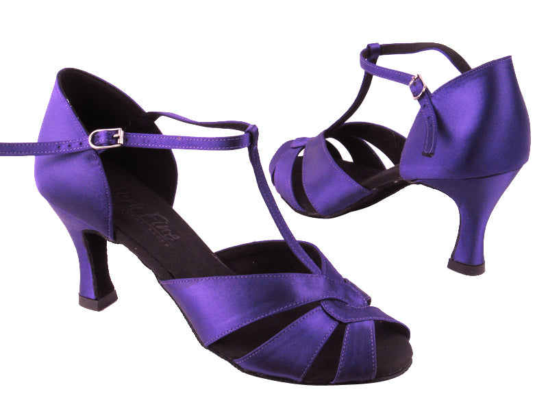 C6006 Purple Satin with 3&quot; heel in the photo with 3&quot; heel in the photo