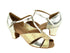 C6006 Gold Leather & Gold Scale with 1.6" medium heel in the photo