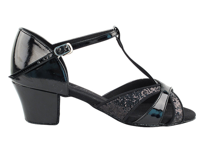 C6016 Noir Scintillant &amp;amp; Noir Verni &amp;amp; Talon Cubain
