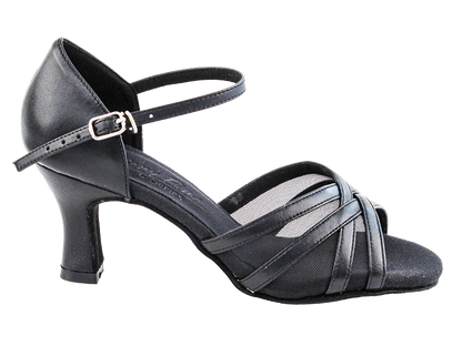 C6027 Black Leather with 2.5&quot; Heel in the photo