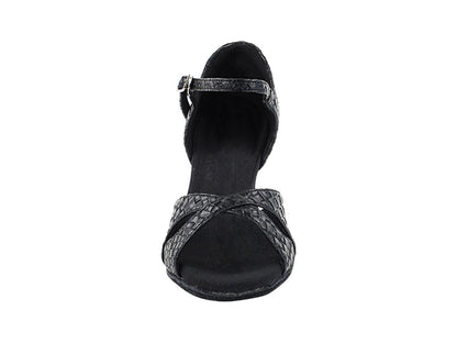 C6029 282 Black Weave PU with 2.5&quot; Heel (2040) in the photo