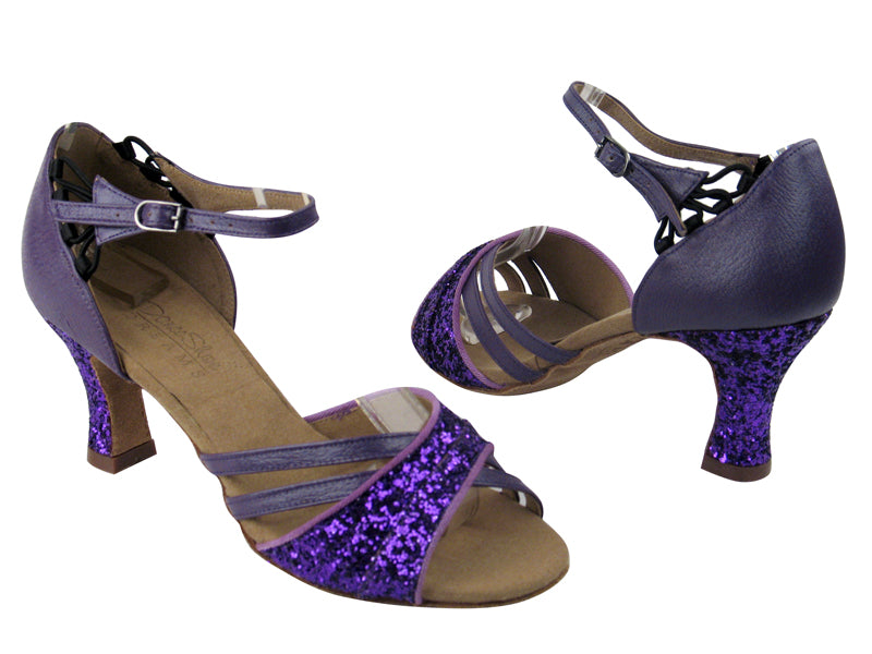 C6030 BH2 Purple Sparkle_BC14 Light Purple_S9243 BackStrap with 2.5&quot; heel in the photo