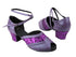 C6035 BC14 Light Purple Light Leather_BH2 Purple Sparkle with 1.6" medium heel in the photo