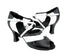 C6035 Black Leather & White Leather with 2.5" heel in the photo