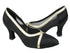 C6815 Black Satin & Black Mesh with 2.5" heel in the photo