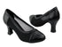 C6815 Black Leather_Black Mesh with 2.5" heel in the photo